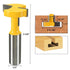 1/2" Shank Straight T-Slot & T-Track Slotting Cutter Router Bit Wood Groove Milling Cutter Woodworking Tool, 1-1/16 Inch Diameter...