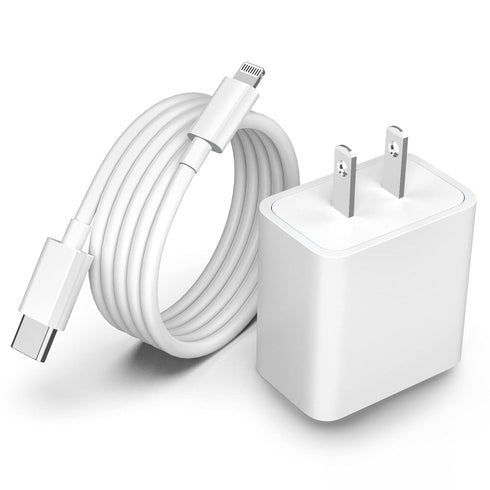 iPhone Fast Charger Cable,Fast Charger iPhone 20W PD USB C Wall Charger Type C Power Adapter Lightning Cable Fast Charging Plug Compatible with iP...