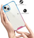 SALAWAT Compatible with iPhone 13 Case, Clear Case Cute Gradient Slim Phone Case Cover Reinforced TPU Bumper Hard PC Back Shockproof Protective Ca...