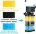 Kulife Aquarium Replacement Filter Sponge, Fish Tank Filter Replacement Parts, 8 Sponge Blocks(2 x Coarse Sponge, 2 x fine Sponge, 4 x Carbonized ...