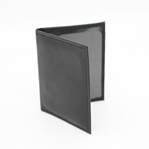 2 ID Leather Bifold License Holder (Black RFID Napa)...