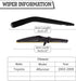 Rear Wiper Arm Blade Nut Set Replacement for Toyota 4Runner 2003-2009,Rear Wiper Cover Accessories Assembly, Wiper Cap Set for Back Windshield Win...