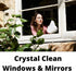 Crystal Clean Eco-Cloth Amazing Lint-Free/Streak-Free/Chemical-Free Microfiber Cloth for Windows & Glass/Mirrors Stainless Steel Appliances TV/Com...