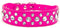 Rhinestone Dog Collar, Bling Rhinestone PU Leather Crystal Diamond Pet Dog Cat Puppy Collar Black S M L XL (L fit Neck 12-14 inches, Hot Pink)...