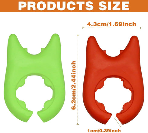 2pcs Silicone Pot Holders, Adjustable Kitchen Silicone Spoon Rest Suitable for Placing Spoons and Spatulas After Cooking in a Steamer Utensil Rest...