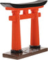 STOBOK Japanese Torii Gate Miniature Shrine Fairy Gardens Decor Zen Garden Japan Torii Gate Altar Shelf Bridge Landscape Ornament for Aquarium Fis...