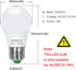 Honle E26 LED Light Bulbs 3W 12V Low Voltage Warm White 3000K E27 Edison Standard Screw Base 25W Equivalent Pack of 2...