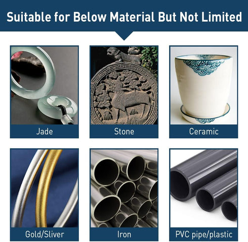 Diamond Grinding Burr Bit Set?20Pcs Rotary Tool Accessories Stone Carving Set with 1/8 inch Shank for Stone Ceramic Glass Carving, Grinding, Polis...