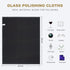 SINLAND Microfiber Glass Polishing Cloths Large Size Thick Lintless Drying Towels for Wine Glasses Stemware Dishes Stainless Appliances 20 Inch X ...