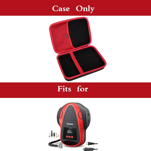 Mchoi Hard Carrying Case Suitable for TEROMAS Tire Inflator Air Compressor, Portable DC/AC Air Pump for Car Tires, Waterproof Shockproof Air Compr...