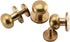 Happy E-life 24 Pcs Head Button Brass Stud Screwback Screw Back Spots DIY for Purse Handbag(5/6/7/8/9/10mm)...