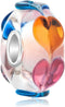 CharmSStory Sterling Silver Colorful Heart Love Glass Bead Charms European Style Charm For Bracelets...