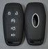 Silicone Rubber Key Fob Cover Compatible with 2013-2018 Ford Edge Explorer F-150 F-250 Super Duty F-350 Super Duty Fusion Mustang Lincoln MKX M3N-...