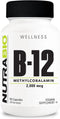 NutraBio Methyl B-12 Vitamin Supplement, 2000mcg – Promotes Cellular Health and Wellness, 90 Vegetable Capsules...