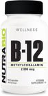 NutraBio Methyl B-12 Vitamin Supplement, 2000mcg – Promotes Cellular Health and Wellness, 90 Vegetable Capsules...