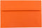 JAM PAPER A7 Colored Invitation Envelopes - 5 1/4 x 7 1/4 - Orange Recycled - 50/Pack...