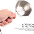 Mini Milk Warmer Pot Small Sauce Pan Stainless Steel Pot Cheese Melt Pot Butter Melting Pot with Wood handle...