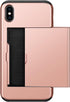 SAMONPOW for iPhone X/XS Case Wallet Card Holder for iPhone 10 Case Wallet Card Holder Heavy Duty Protection Shockproof Anti Scratch Soft Rubber B...