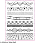 Waistlines Clear Stamps for Card Making Separator Lines Film Transparent Silicone Stamp DIY Scrapbooking Supplies Embossing Paper Card Album...
