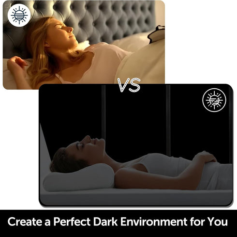 HIDBEA Mirror Blackout Window Film,100% Light Blocking Room Darkening Window Privacy Film,Mirror Glass Window Film Heat Control,Removable Window C...