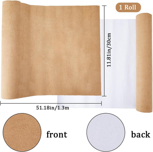 CRASPIRE 51 x 11.8inch Suede Book Cloth for Book Binding Fabric Surface Paper Backed Book Cover Books Album Scrapbooking Archival Covering Protect...