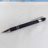 Retractable Ball Point Pens with Stylus Tip Medium Point Soft Touch Metal Matt Wine Red Barrel Black Ink 10 Count...