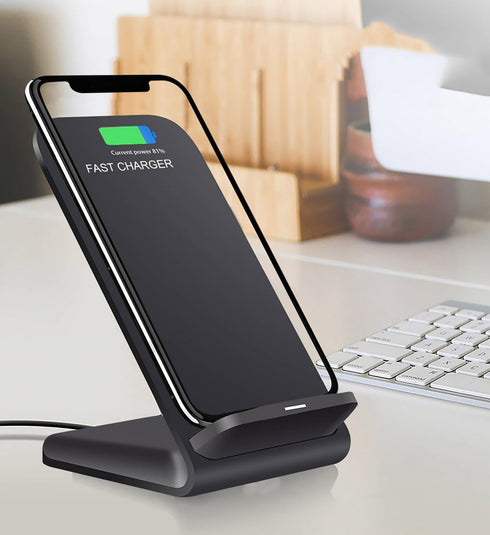 Wireless Charger(Stand), 20W Fast Wireless Charging Stand for Samsung Galaxy S24/S24+/S24 Ultra/S23/S22/S21/S20/S10/Note,for Google Pixel 8/7/6, f...