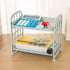 lasenersm 1 Piece Plastic Bathroom Storage Shelf 2 Layer Desktop Shelf Bathroom Countertop Organizer Cosmetic Makeup Storage Rack Home Organizatio...
