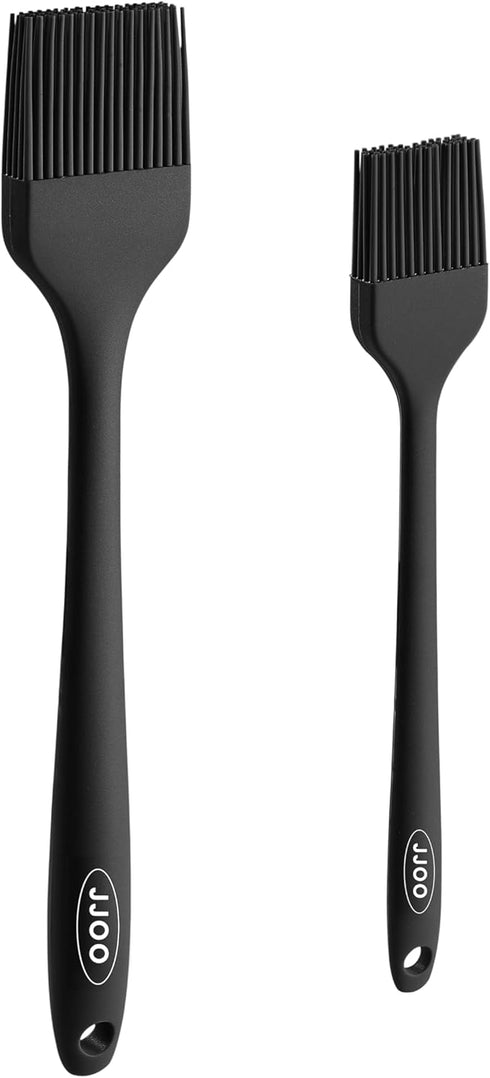 2PCS Silicone Basting Pastry Brush, JJOO Heat Resistant Food Cooking Brush for Oil, Sauce, Baking, BBQ and Grill, BPA Free, Dishwasher Safe (2Pack...