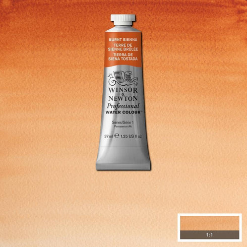 Winsor & Newton Professional Water Colour Paint, 1.25-oz Tube, Burnt Sienna...