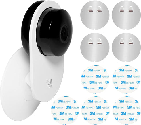 4 Pack Indoor Wall Mount for Yi Home Security Camera, No Punching, Extremely Simple Installation (Camera is NOT Included)...