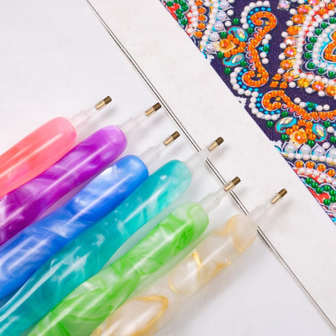 Diamond Painting Art Pen Tool,Diamond Painting Drill Pen Dot Pen Stylus Kit, Gem Rhinestone Picker Tool,5D Diamond Art Pen Placers Tips and 10Wax,...