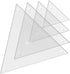 Quilting Acrylic Template Set | Precision Tools for Quilting Enthusiasts | Triangle Design | includes Sizes 4", 3", 2", 1" | 1/8 Clear Acrylic | 1...