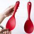 Silicone Rice Paddle Spoon Set of 2,Non Stick Heat Resistant Kitchen Gadge Rice Spoon,Rice Scooper,Rice Spatula,Rice Spoon Paddle,Rice Cooker Spoo...