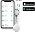 Key Finder, Bluetooth Tracker Item Locator with Key Chain for Keys Pet Wallets or Backpacks and Tablets, Batteries Include (White, 1 Pack)...