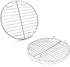 TeamFar Round Cooling Rack Set of 2, 7½ Inch Round Baking Steaming Roasting Rack Set Stainless Steel, Healthy & Dishwasher Safe, Mirror Finish & R...