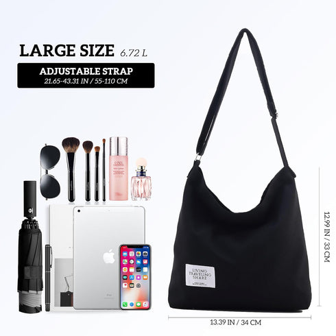 Canvas Tote Bag for Woman Messenger Bag Crossbody Bag Travel Beach Bag Cute Shoulder Bag Handbag...