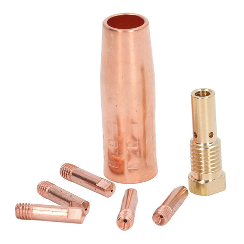 Mig Welding Accessory, Flux Core Gasless 0.8mm Brass Nozzle Tips Kit for FC90 80GL Forney Easy Weld 261308 306...