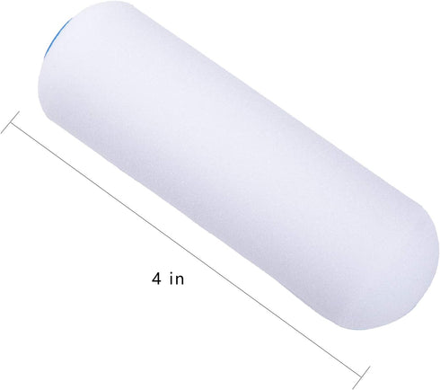 Mister Rui Foam Paint Roller, 30 Pack, 4 Inch Small Paint Roller, High Density Foam, Double Rounded Design Mini Paint Roller, for Home Painting an...