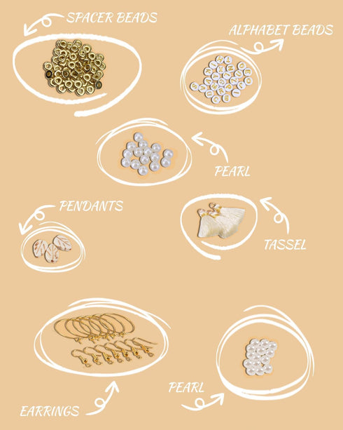 L'EclatDina Bracelet Making Kit: Vintage Style with 4800+ Clay Beads, Gold Letter Charms - Craft Unique Friendship & Bohemian Jewelry...