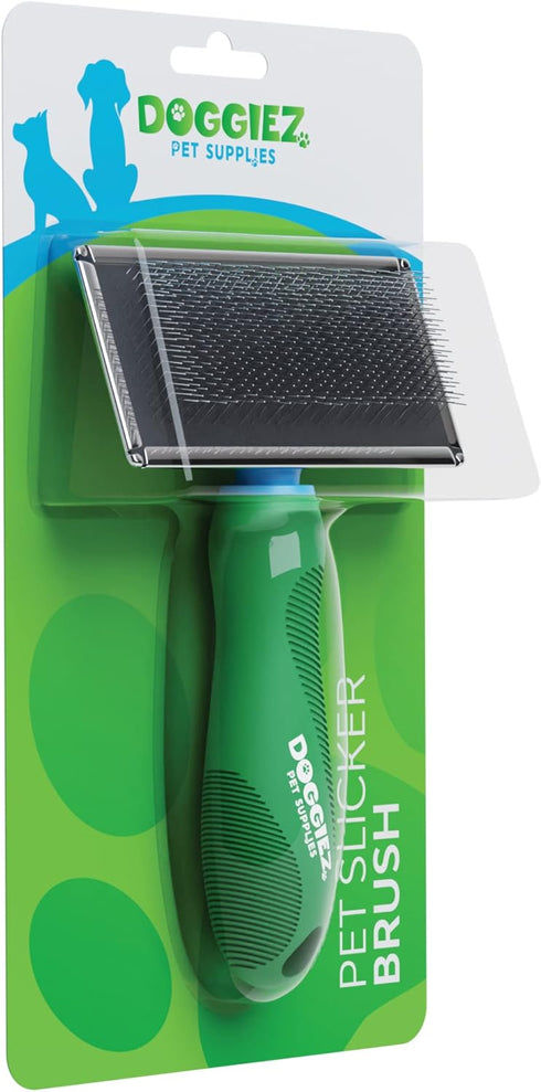 Large Slicker Brush for Dogs & Cats - Grooming Dog Brush for Shedding Hair, Fur - Comb for Grooming Long Haired & Short Haired Dogs - Cat Brush - ...