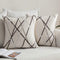 MIULEE Pack of 2 Decorative Throw Pillow Covers Cute Woven Textured Chenille Cozy Modern Concise Soft Beige Square Cushion Shams for Bedroom Sofa ...