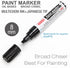 ZEYAR Paint Markers, Jumbo size, Chisel Point, Premium Waterproof & Smear Proof Ink, Aluminum Barrel, Great on Plastic, Wood, Rock, Metal and Glas...