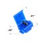 3M Electrical IDC 804-POUCH, Blue, 18-16 AWG(solid/stranded), 14 AWG (stranded), 25 per pouch...
