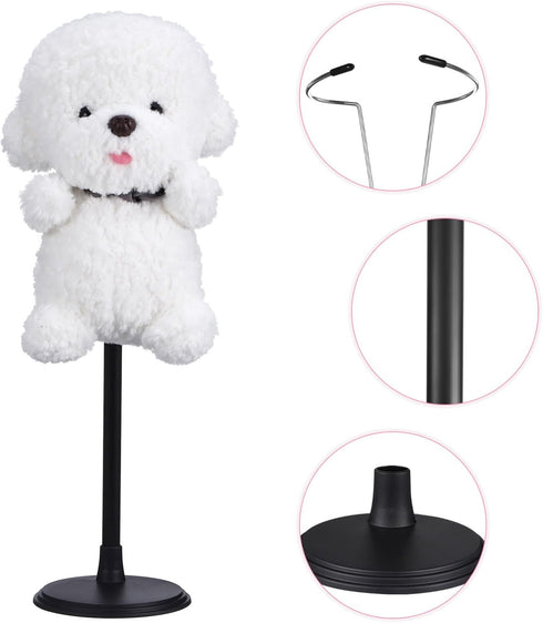 Toyvian 18'' Doll Action Figure Stands: 3PCS Big Doll Brackets Doll Display Stands - 18'' American Doll Organizers Support Racks - Adjustable Doll...