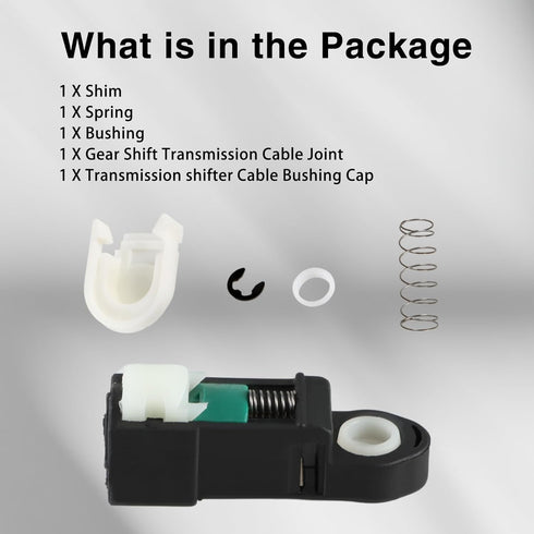 Automatic Gear Shift Transmission Cable Joint Connector with Cap Compatible with Ford Mondeo Kuga Lincoln 2013-2019 Replace# CV61-7C445-AA...
