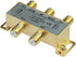 Monoprice Premium 4-Way Coax Cable Splitter - F-Type Screw, for Video VCR Cable TV Antenna, Gold Plated...