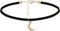Moon Choker Dainty Choker Velvet Black Choker Moon Necklace Fashion Choker Necklace for Women...