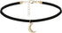Moon Choker Dainty Choker Velvet Black Choker Moon Necklace Fashion Choker Necklace for Women...