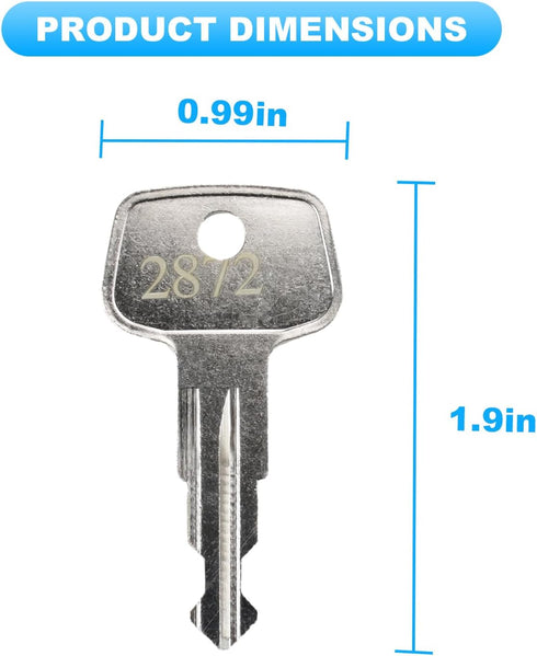 2872 XCargo Luggage Roof Key Karrite Ski Bike xcargo Carrier Skyline Sportrack XL,X-Cargo Roof Rack Key,Replacement Keys for Sears XCargo Karrite ...